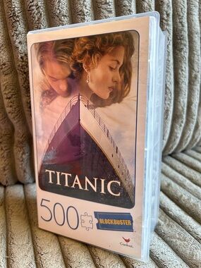 Blockbuster Titanic 500-Piece Jigsaw Puzzle Movie Poster Art NEW Factory Sealed